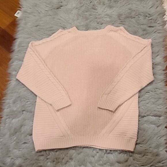 Venus pink‎ off the shoulder cotton blend  sweater size xl - Picture 4 of 5